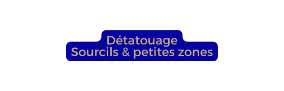 Détatouage Sourcils petites zones